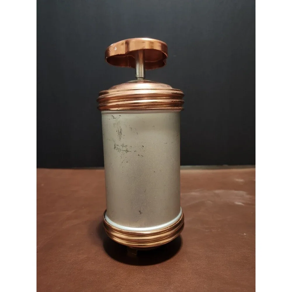 Vintage Metal Cookie Press Silver Copper Tone with Handle 7 Inch